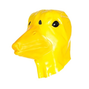 Profesionálna latexová maska KAČICA hlava kačice