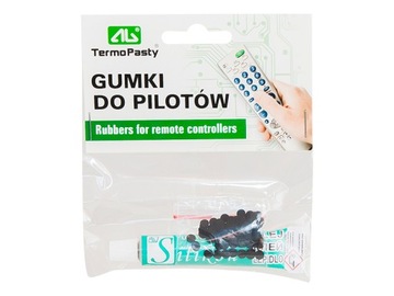 Gumki do pilotów 100 sztuk + klej silikonowy (1884