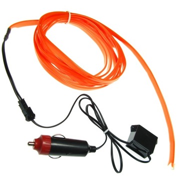 Światłowód TAŚMA EL WIRE Ambient Pasek 5m POMARAŃC