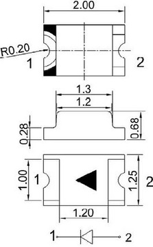 ART Diody LED SMD 0805 GREEN Zielone Cena za 10szt