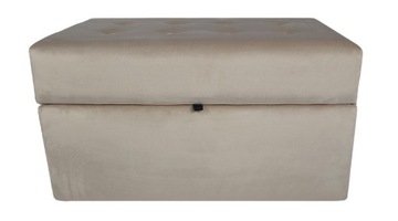 Pufa otwierana skrzynia tkanina Casablanca 75x40 cm plusz pluszowa