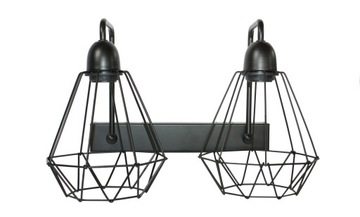 Kinkiet ścienny lampa retro loft edison 2x60W LED