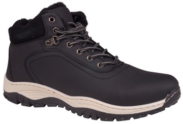 SUPER BUTY ZIMOWE TREKKINGOWE HVR Czarne Rozm. 41