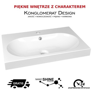 Умывальник 60 Pinat Oval Bowl покрытие NanoShine