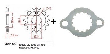 ZĘBATKA PRZÓD + ZABEZPIECZENIE SUZUKI LT-R 450