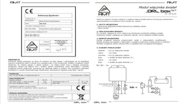 Автоматические дневные ходовые огни или ближний свет DRL BOX AMT