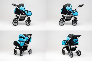 ЛЕГКАЯ КОЛЯСКА С РУЛЕВЫМИ КОЛЕСАМИ + СИДЕНЬЕ ISOFIX - 45 ЦВЕТОВ