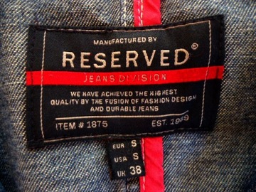 RESERVED jeansowa kurtka S BDB