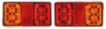 LAMPY TYLNE ZESPOLONE PROSTOKAT LED DIODOWE PARA