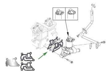 Заглушка EGR 1,0 1,2 1,4 OPEL Z10/Z12XE Z12/Z12XEP