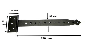 ПЕТЛЯ ДЛЯ СТАВНИ, СЕРИЯ МАТОВАЯ, СВЕСКА '350'