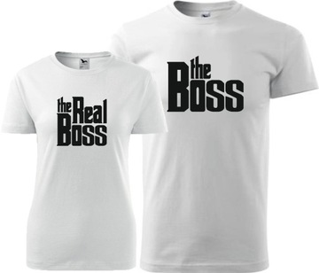 Zestaw Koszulek dla PARY The Boss Real Prezent WOW