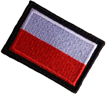 Naszywka Flaga POLSKI POLSKA Rzep WOJSKO MON 44x30