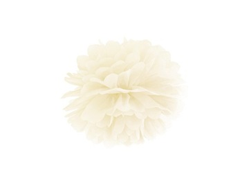 POMPONY Bibułowe Kule 25cm - Kremowy PP25-079