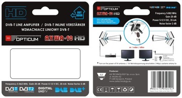 АНТЕННЫЙ УСИЛИТЕЛЬ DVB-T VHF UHF DAB+ OPITCUM AX
