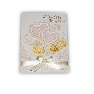 kartka karnet z życzeniami ślubne na ślub wesele