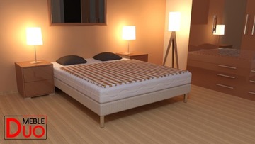 ŁÓŻKO HOTELOWE TAPICEROWANE LUXOR STANDARD 160x190