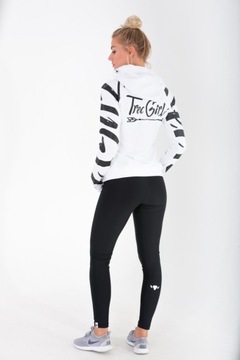 TREC WEAR HOODIE TRECGIRL 041 БЕЛЫЙ ЧЕРНЫЙ