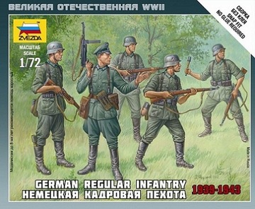 Zvezda 6178 Figurki German Regular Infantry 1:72 24H