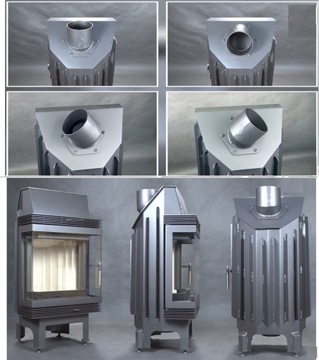 фото ориг. №8, Liner fireplace angular form 8 right bs air duct
