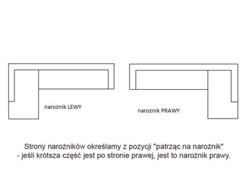 маленькая ROGÓWKA серая со спальным местом, угловая кровать