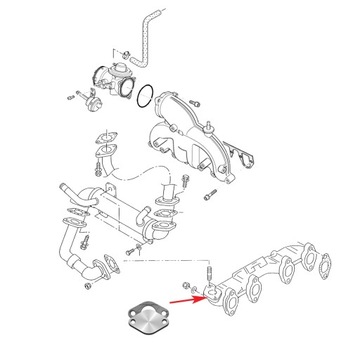 Крышка клапана рециркуляции отработавших газов 1,2 1,4 1,9 2,0 TDi AUDi A2 A3