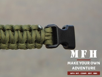 фото ориг. №3, Bracelet rope paracord 19mm black mfh left