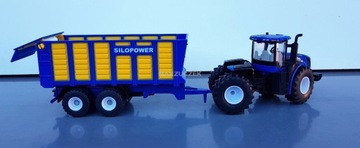 SIKU 1947 NEW HOLLAND ТРАКТОР + ПРИЦЕП 1:50