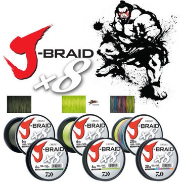 J-Braid X8 0.13mm 150m d.green