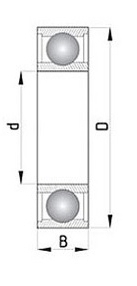 Подшипник шариковый открытый 6202 C3 FAG 15x35x11