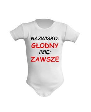 BODY dla dzieci ZAWSZE GŁODNY GŁODNA spioszki