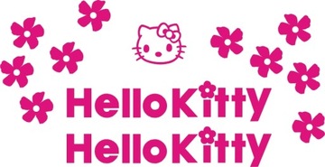 HELLO KITTY Наклейки с цветами 21-B РАЗНЫХ ЦВЕТОВ