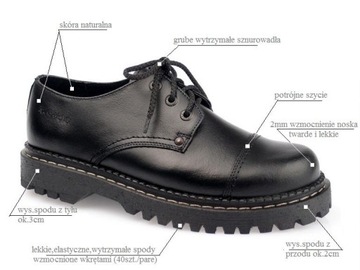 Обувь HUSAR Ботинки PL151 LEATHER Kubarski BLACK 36