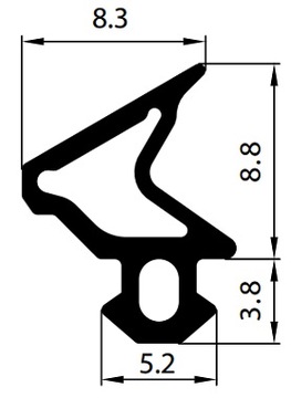 DECEUNINCK S-1110 Уплотнители окон