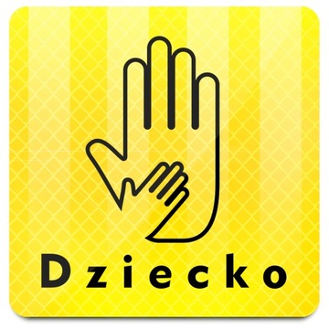 ODBLASKOWA * NAKLEJKA * DZIECKO NA AUTO SAMOCHÓD