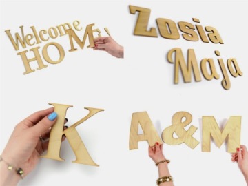 Цифры-буквы Деревянные буквы из фанеры - до 14 см