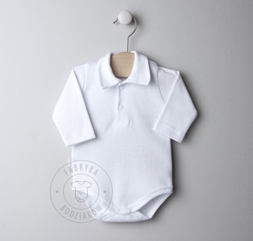 BODY POLO z kołnierzykiem CHRZEST KOSZULOBODY r 86