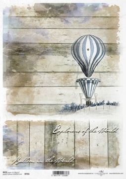 Papier ryżowy A4 R0755 - balon