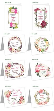 ZAPROSZENIA Ślubne Kościelny + Cywilny DUŻY WYBÓR