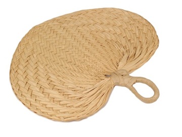 WACHLARZ na upały do kompozycji z liści palmy 25cm