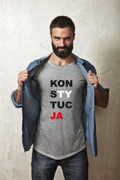 KOSZULKA KONSTYTUCJA t-shirt L anty PiS