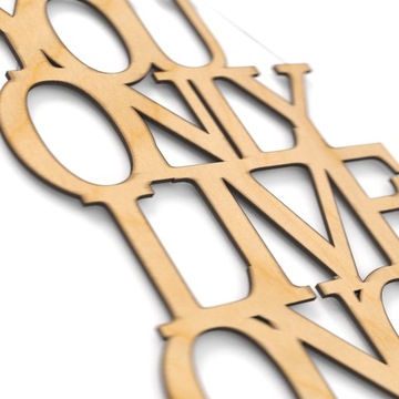 3D деревянная настенная надпись «Живешь только один раз»