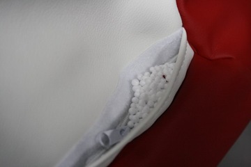 Pufa Piłka Sakwa Nowa FOOTBALL Skóra Eko Czerwona
