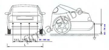 BUZER ДАТЧИКИ ПАРКОВКИ с фланцем, ЧЕРНЫЕ CP27