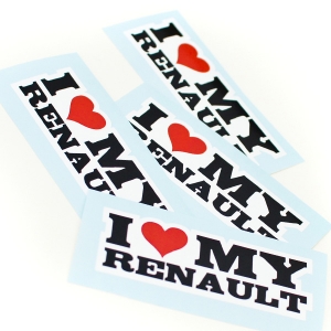 Naklejka sticker I LOVE MY RENAULT