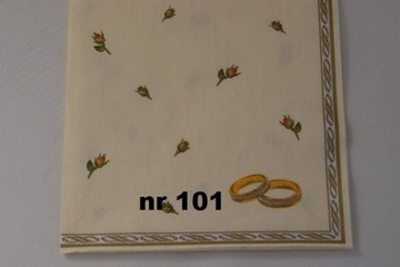 Serwetka serwetki na ślub 33cmx33cm 23wzory SERWSL