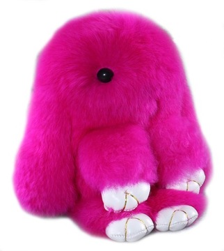 BRELOK KRÓLIK FUTRZANY RABIT POMPON KRÓLICZEK 2018