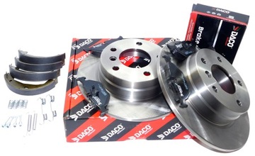Tarcze klocki szczęki ZESTAW TYŁ BMW 3 E36 E46 280mm PEŁNA