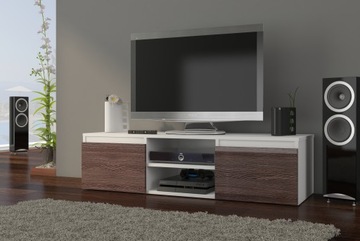 СОВРЕМЕННЫЙ СТОЛИК, ШКАФ ДЛЯ ТЕЛЕВИЗОРА, 120 СМ, БЕЛЫЙ ГЛЯНЦЕВЫЙ