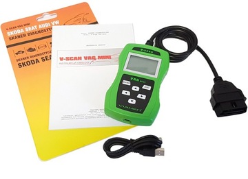 Tester SKANER diagnostyczny OBD2 VSCAN VAG K+CAN VW SKODA SEAT AUDI polski